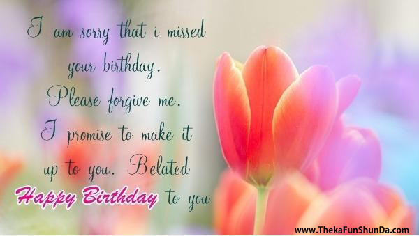 belated birthday