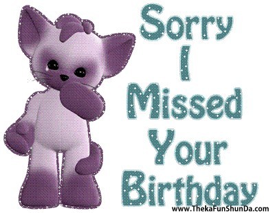 belated birthday
